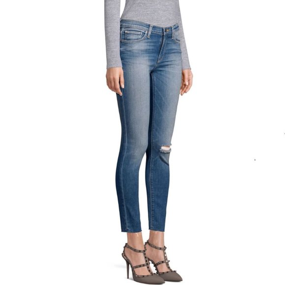 Hudson Jeans Nico Midrise Cigarette Frayed Jeans - Picture 2 of 4